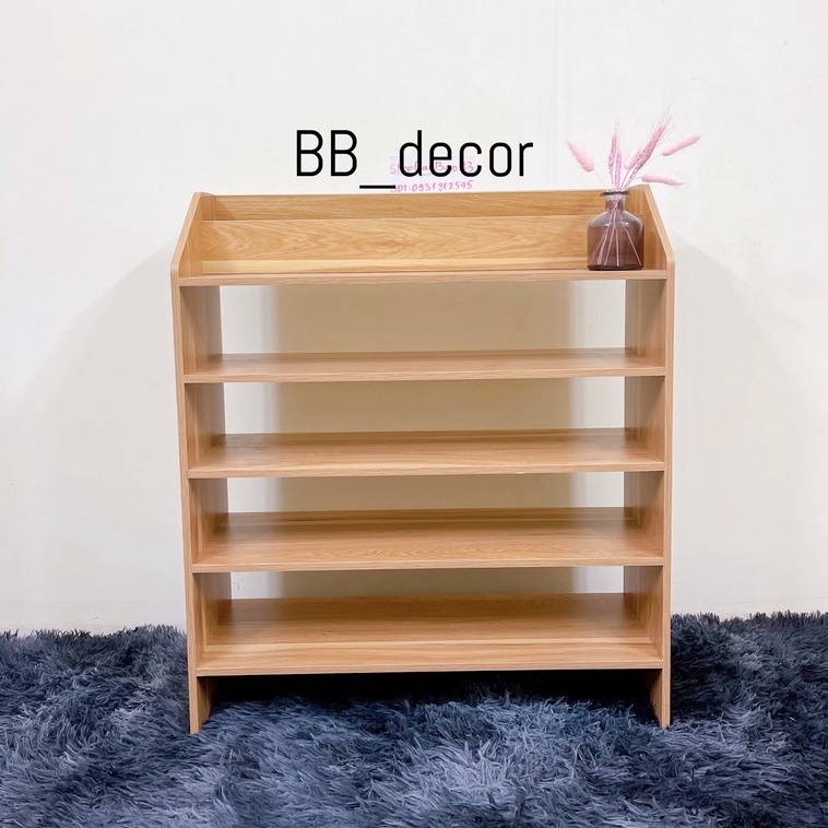 Kệ Giày Gỗ Tủ Đựng Giày Dép 5 Tầng Chất Liệu MDF Hiện Đại Chống Nước T77