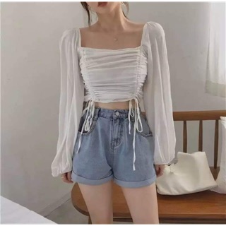 Áo kiểu bo nhúng 2 bên 53<<<