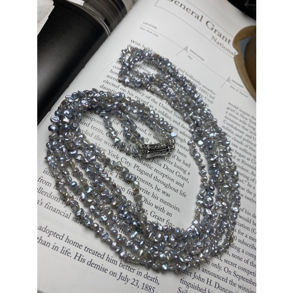 Dây chuyền trai thật keishi vintage