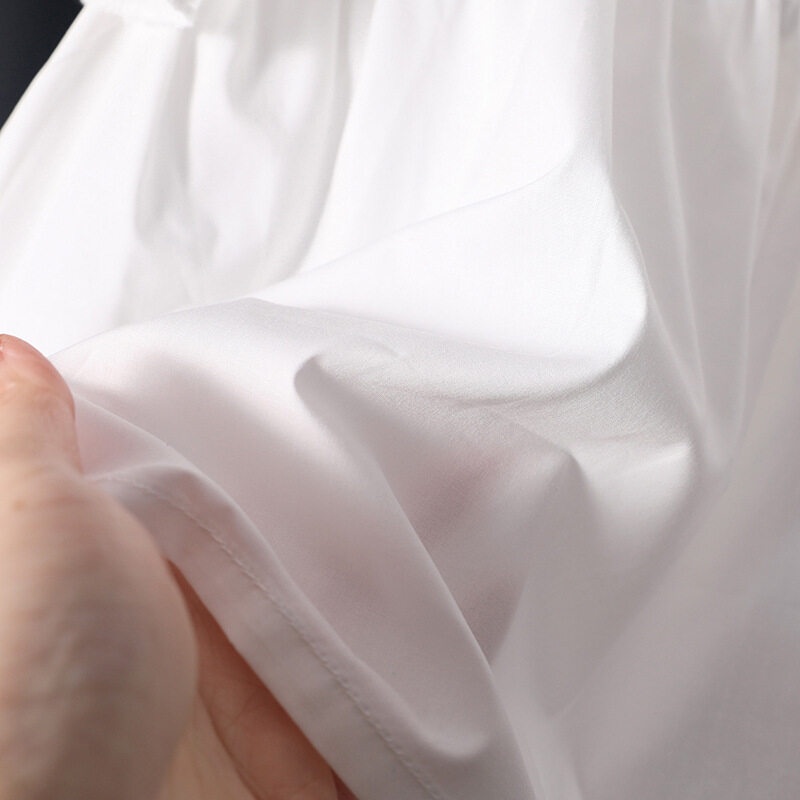 Áo Thun Cotton Cổ Tròn Viền Ren Màu Trơn Thời Trang Cho Bé Gái