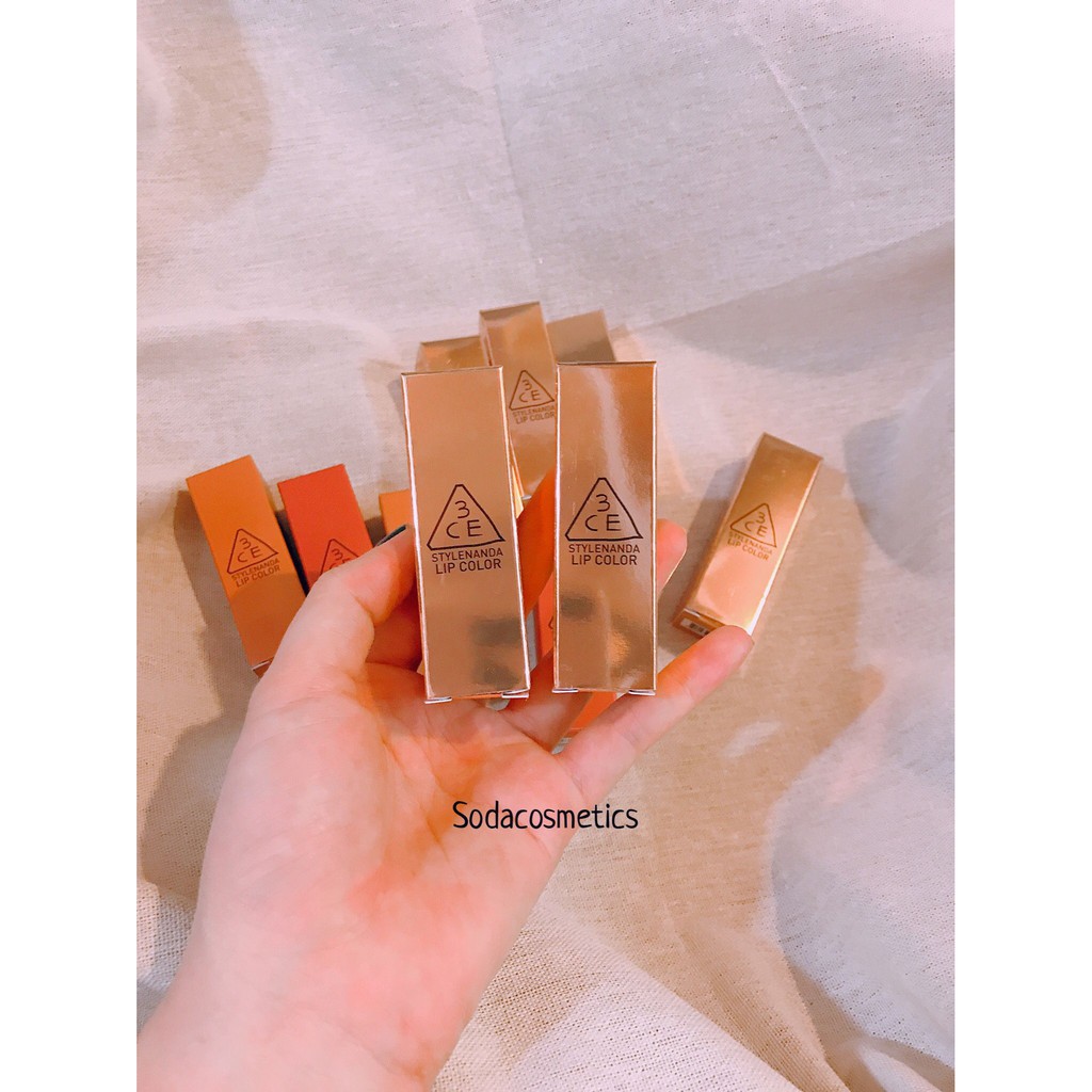 Son 3CE Matte Lip Color vỏ vàng #226 #227 #228 | BigBuy360 - bigbuy360.vn