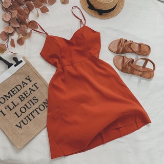 🌸Đầm 2s cam đất🌸