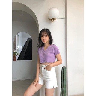 Áo Croptop❤️FREESHIP❤️Cổ Tim  Siêu Hót