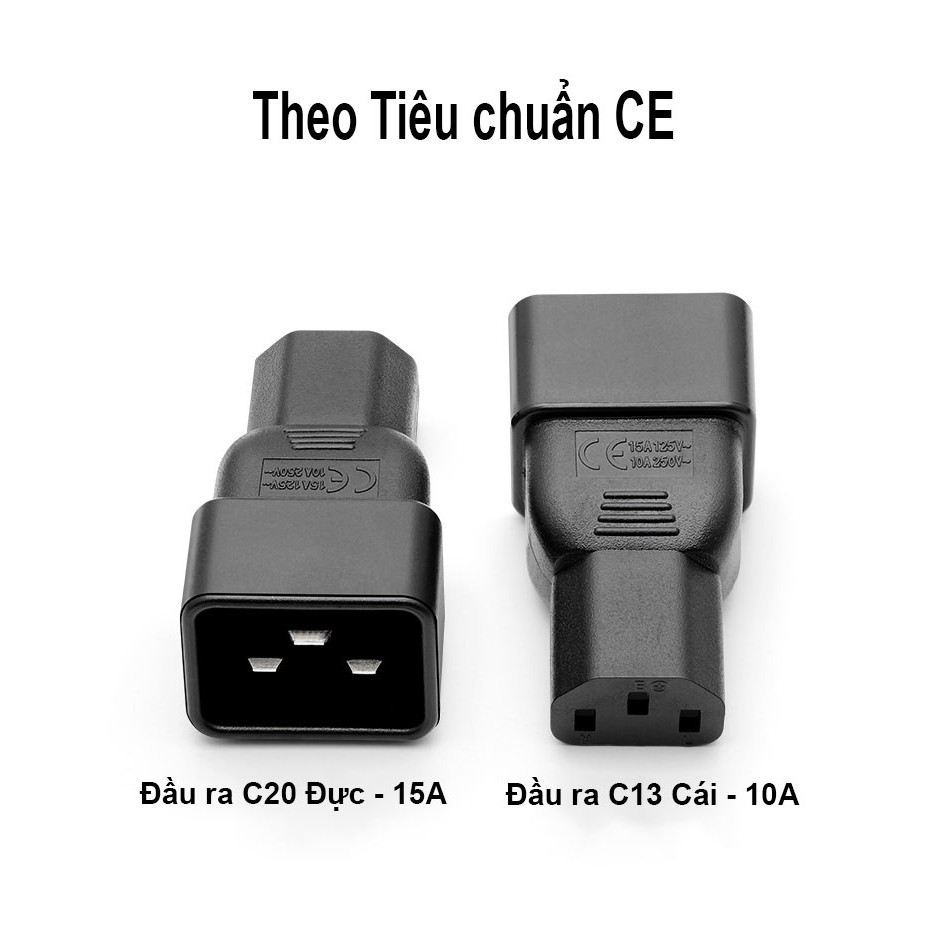 Phích Nguồn Chuyển Đổi C13-C20 Dùng Cho PDU/UPS