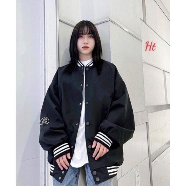 Áo bomber cổ bo số 5 ht