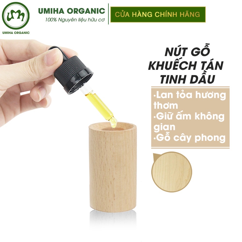 Trụ gỗ khuếch tán tinh dầu UMIHOME gỗ cây Phong tự nhiên, tiện lợi, an toàn, giúp thơm phòng, thư giãn, đuổi muỗi