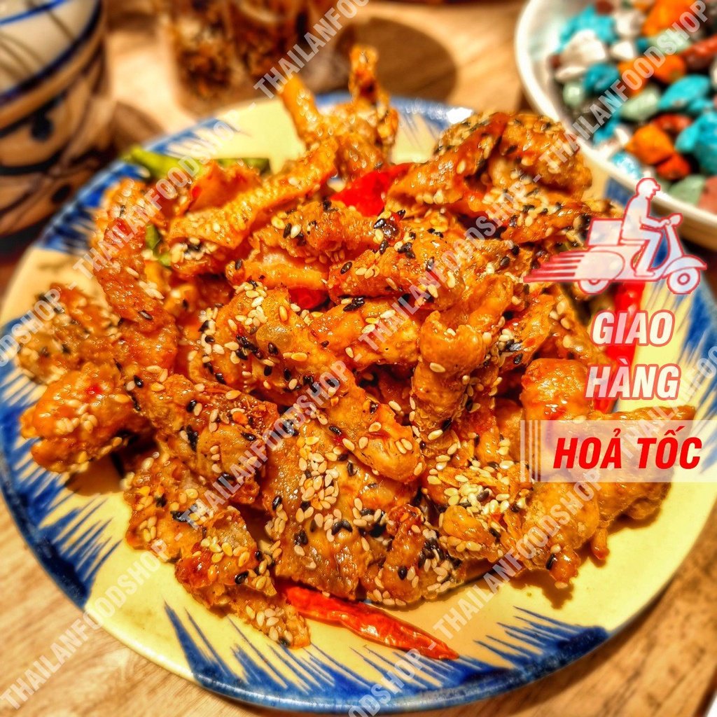 Da Gà Sấy Giòn Sốt Chanh Dây Túi 1KG