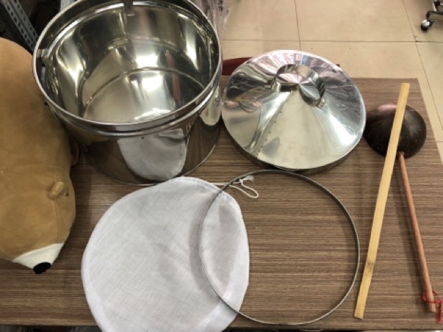 Nồi tráng bánh cuốn,bánh ướt inox (phi 22,24,26cm)