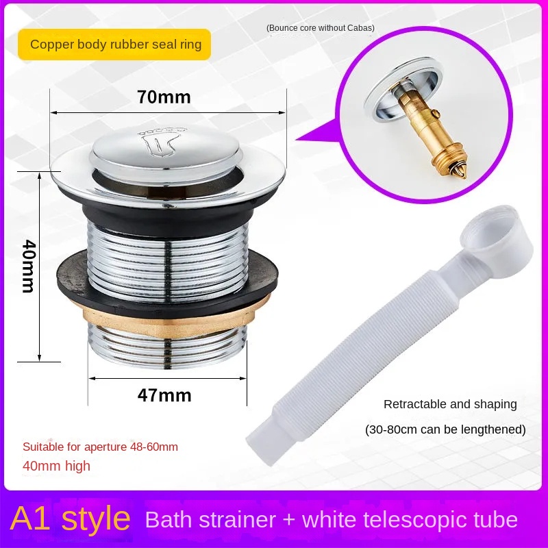 Ống Thoát Nước Nối Dài 1-5m Chuyên Dụng Cho Bồn Tắm