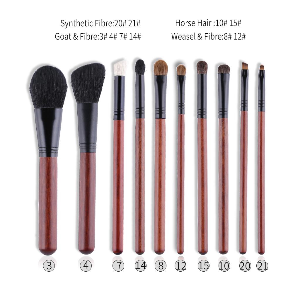 Set 10 cọ trang điểm OVW 3478101214152021 đa năng và thời trang