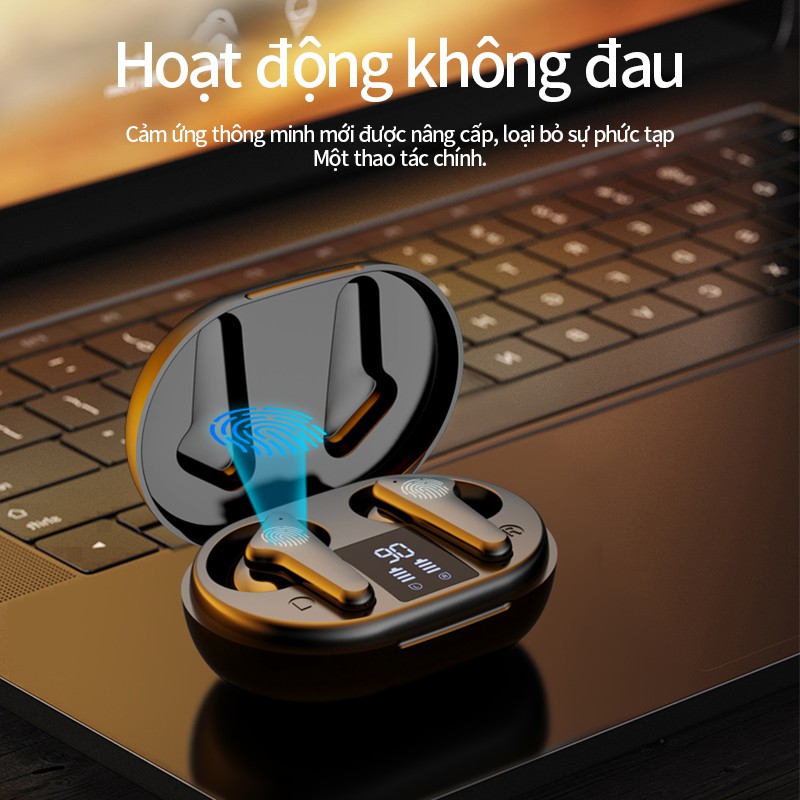 Tai nghe bluetooth S6 Chất lượng âm thanh HIFI CVC8.0 giảm tiếng ồn TWS không dây IPX7 chống thấm nước thích hợp làm chơi game