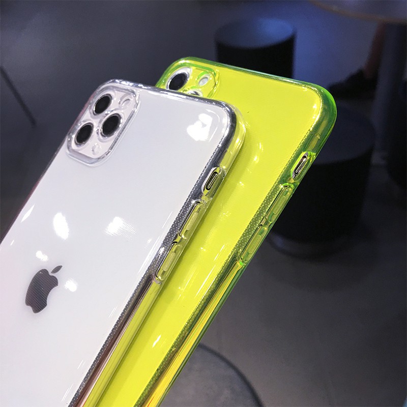 Ốp lưng silicon TPU mềm, huỳnh quang neon cho iPhone 7 8 Plus SE 11 12 Mini Pro XR X XS Max Ốp lưng siêu truyền hình Fundas | BigBuy360 - bigbuy360.vn