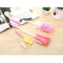 Bộ cọ rửa bình sữa 4 chi tiết (có sỉ)