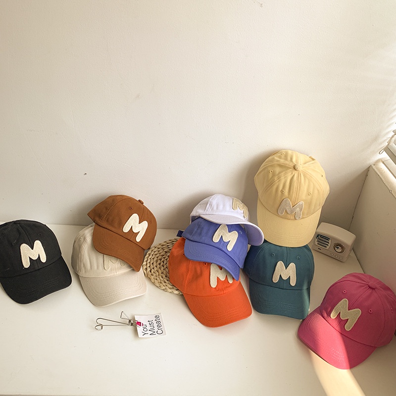 Mũ Lưỡi Trai Thêu Chữ M Thiết Kế Mới 2022 Thời Trang Cho Bé