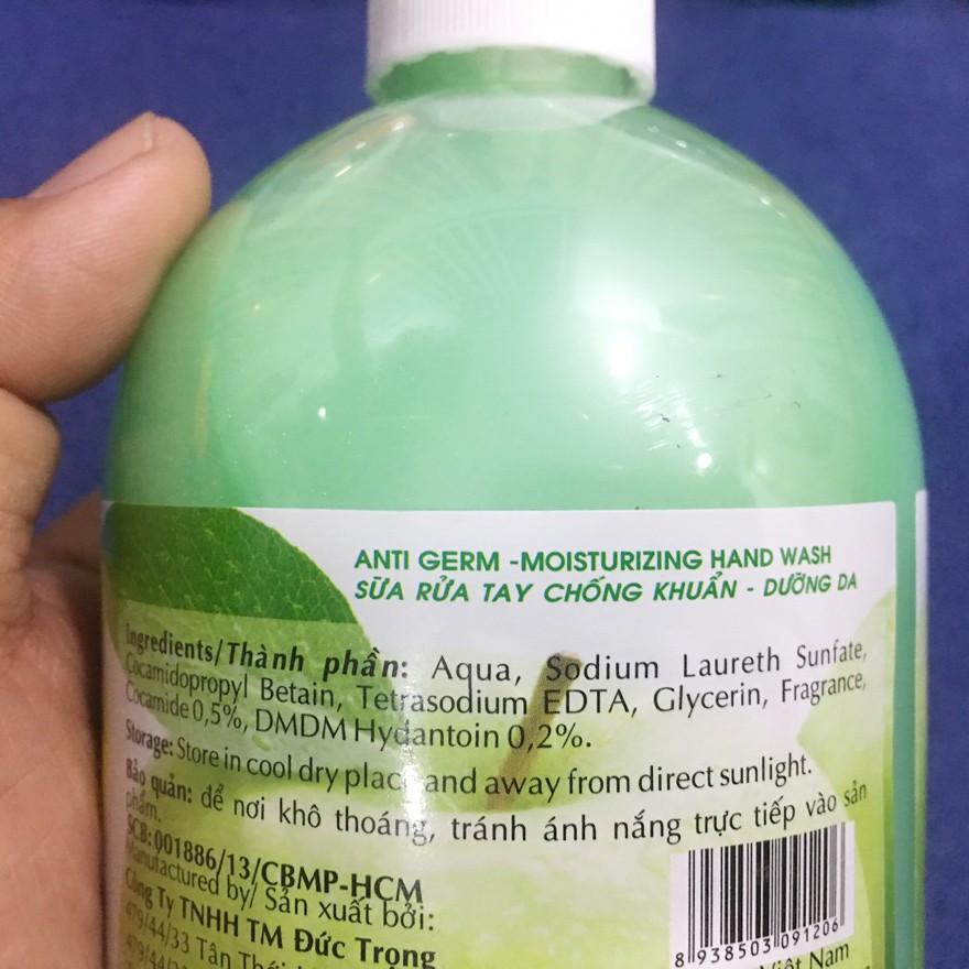 Combo 2 chai x 500ml Xà phòng rửa tay kháng khuẩn và dưỡng da cao cấp Protex DR. CARE, hương hoa quả.