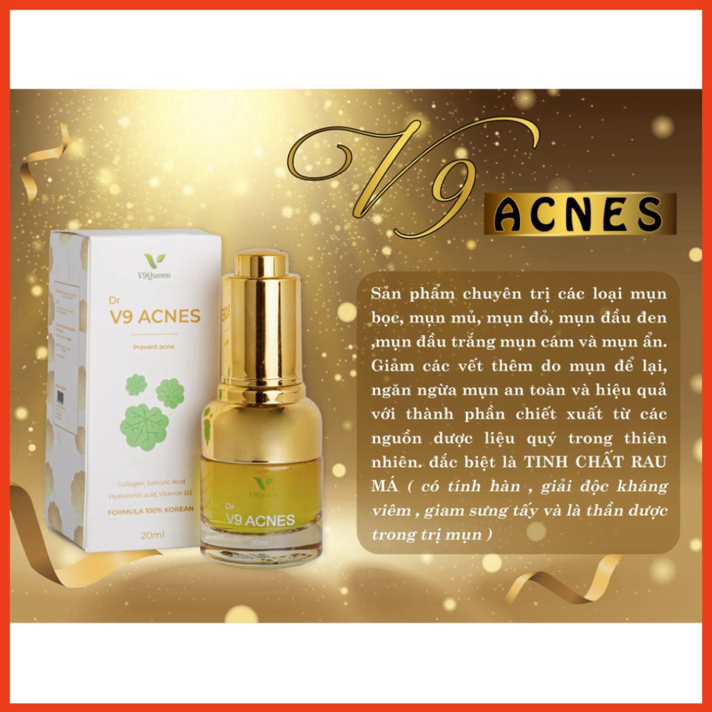 Serum TRI MUN đầu đen, mụn cám cấp tốc 5 ngay sạch mụn V9QUEEN | BigBuy360 - bigbuy360.vn