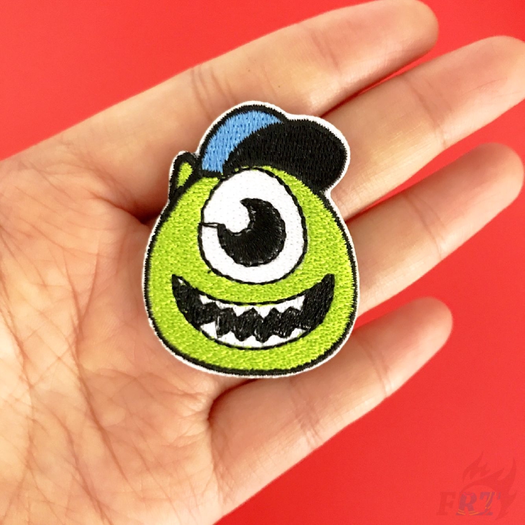 ☸ Quái Vật Disney: Monsters, Inc. Sticker Ủi Thêu Hình Mike / Sullivan ☸ 1 Sticker Ủi Thêu Hoạt Hình Dễ Thương
