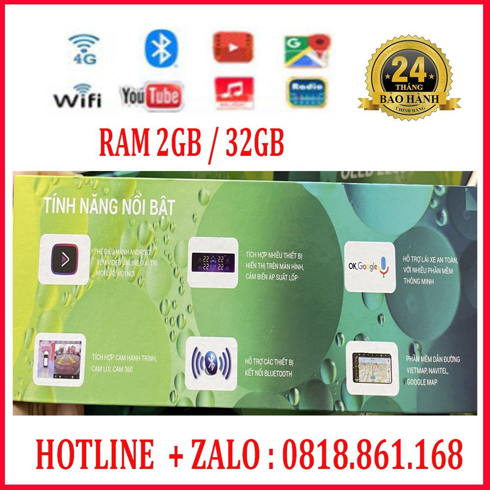 Màn Hình Android OLED Z200 ❤️ RAM 2GB / 32GB phiên bản nâng cấp của OLED C2 gắn xe ô tô
