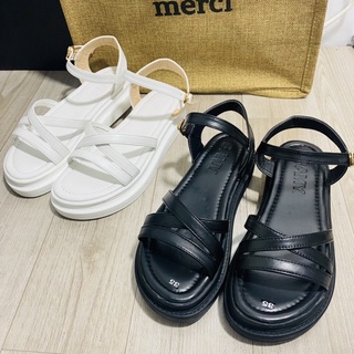 Giày Sandal Nữ Sport Quai Ngang Mang Đi Học, Đi Chơi dép Sandal nữ Ulzzang Đế Cao 5Cm Phong Cách Hàn Quốc mẫu mới hot