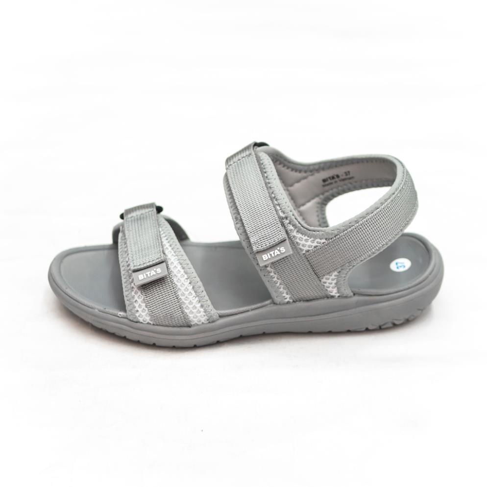 LA GIÀY SANDAL QUAI HẬU NỮ BITA'S THỜI TRANG SIÊU NHẸ & ÊM SYN.253 (ĐEN + KEM + XÁM) - BITAS