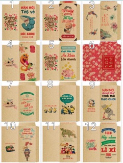Combo lì xì tết ( 10 set)