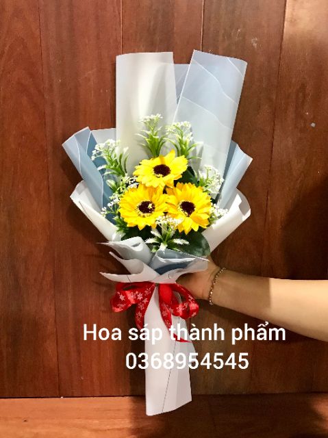 [ GIÁ HỦY DIỆT ] BÓ HOA SÁP THƠM VĨNH CỬU  3 BÔNG .CÁCH BÓ ĐẸP .SANG TRỌNG .DÙNG TẶNG NGƯỜI THÂN YÊU