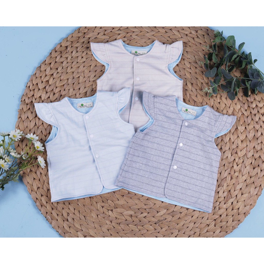 áo gile cánh tiên lót cotton 1/5 cho bé 9kg đến 18kg siêu xinh cho bé gái