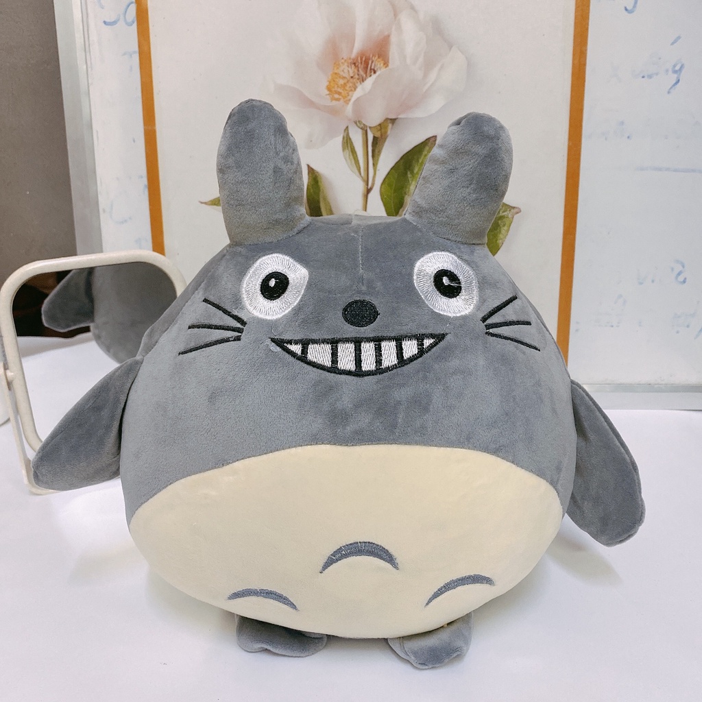 Gấu bông totoro mặt cười size 40cm, Gối ôm totoro mặt cười