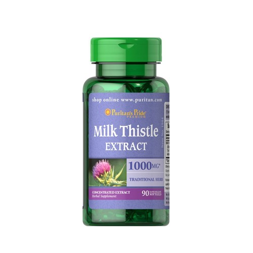 Viên uống Cao kế sữa bổ gan, thải độc gan Puritan's Pride  Milk Thistle Extract 1000mg 180v