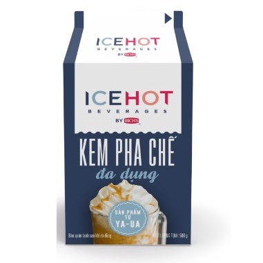 Kem béo thực vật Rich lùn,Kem Ice hot Ongvangfoods 454g