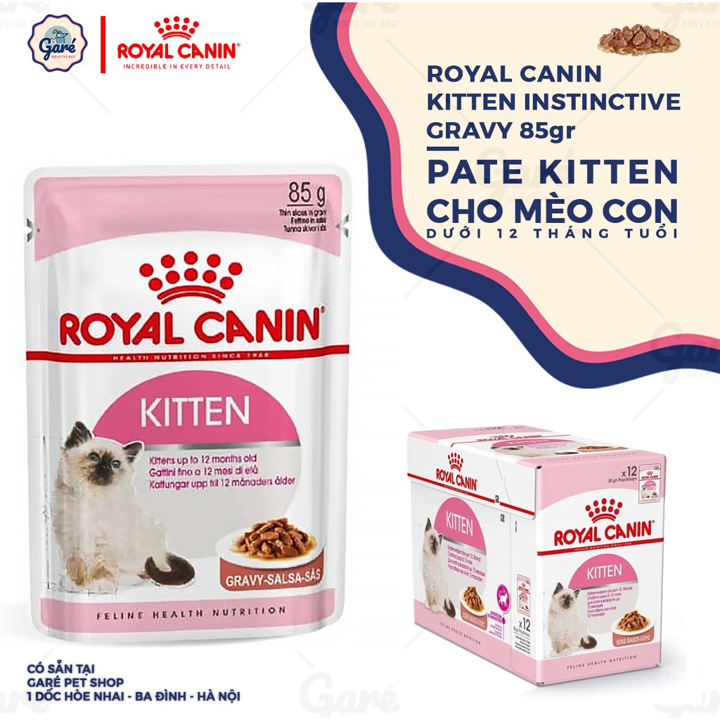 Pate - Kitten Royal Canin Instinctive dành cho Mèo mẹ và Mèo con dưới 12 tháng tuổi pate mèo