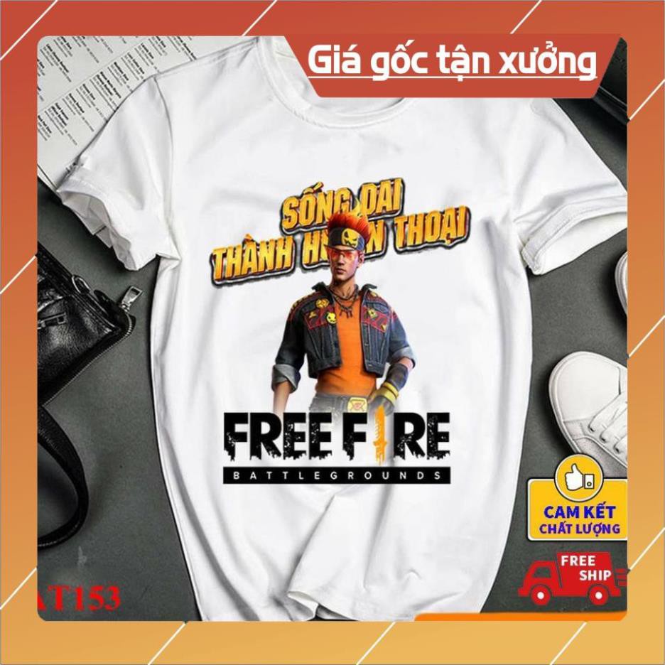 [SALE GIÁ GỐC] ÁO thun nam nữ in hình game FREE FIRE đẹp cao cấp không phai cổ tròn giá rẻ KINGSPORT