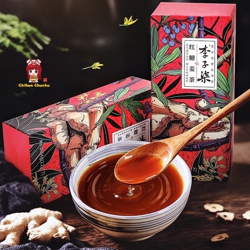 Trà gừng đường đen bột hoà tan Lý Tử Thất 84g