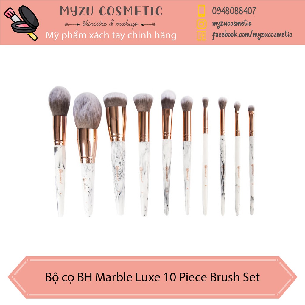 Bộ cọ BH Marble Luxe 10 Piece Brush Set