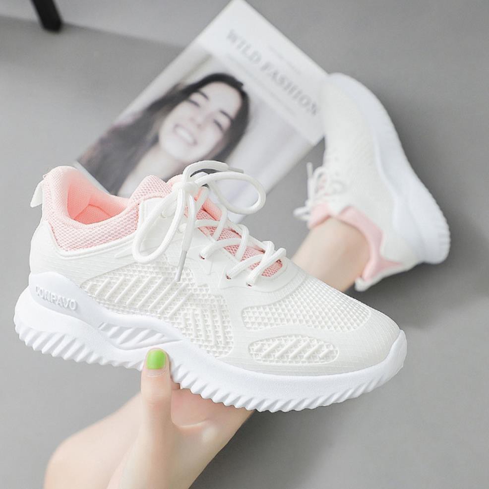 Giày Sneaker Nữ [ FREESHIP ] Giày Thể Thao Nữ Siêu Mềm Siêu Êm Kiểu Dáng Nhẹ Nhàng - G17 TP | BigBuy360 - bigbuy360.vn