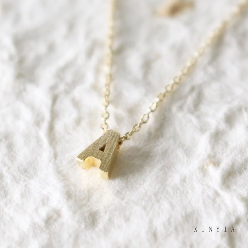 Dây chuyền kim loại mặt hình chữ cái thời trang cho nữ