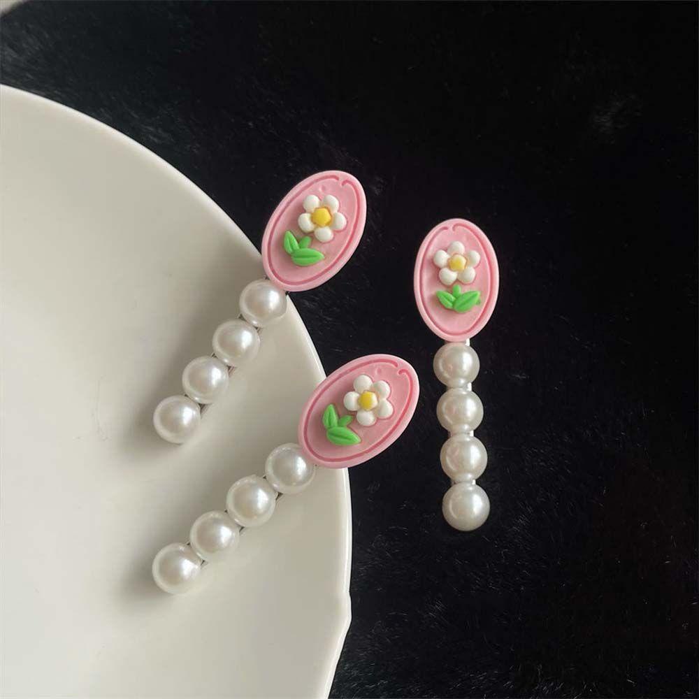 Kẹp Tóc Hoa Tulip Màu Hồng Thời Trang Hàn Quốc Cho Nữ