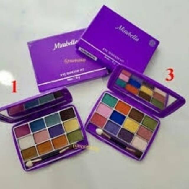 (Hàng Mới Về) Bảng Phấn Mắt Mirabella 12 Màu Trang Điểm Chuyên Nghiệp