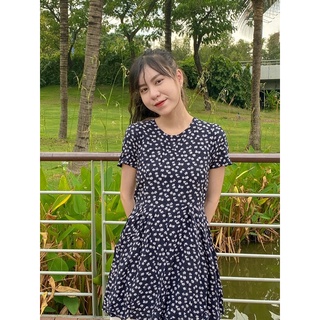[ 2HAND ] ĐẦM HOA NHÍ NGẮN
