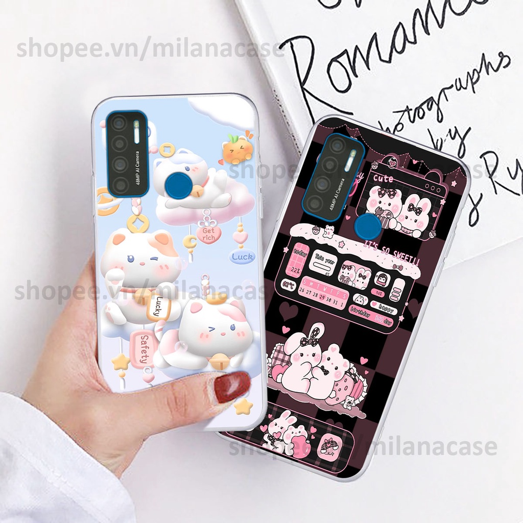 Ốp Vsmart Star 5 / Joy 4 / Live 4 hình đồng hồ icon gấu mèo cute cực dễ thương ngộ nghĩnh