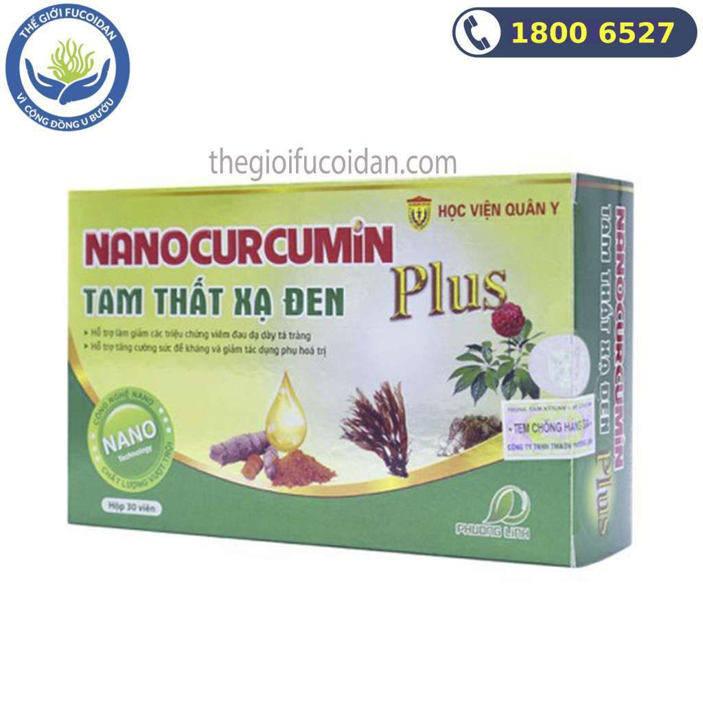 Nano Curcumin Tam Thất Xạ Đen Plus - Học viện Quân Y [CHÍNH HÃNG]