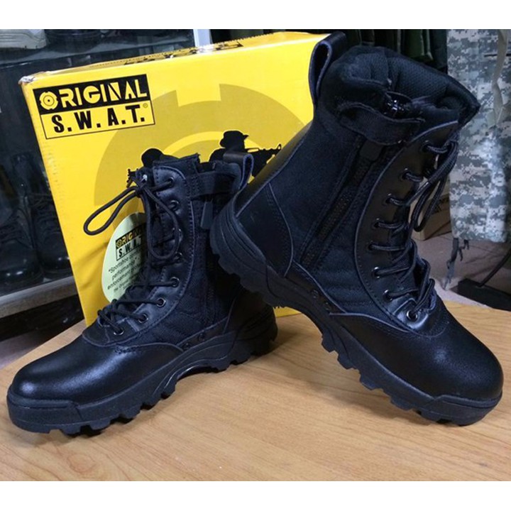 [FreeShip] Giày Boot Nam LÍNH MỸ SWAT Cao Cổ Phong Cách Quân Đội, Giày Đặc Nhiệm SWAT