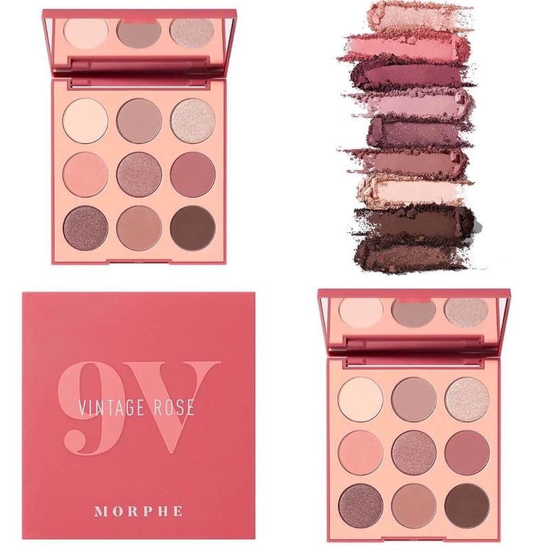 Bảng Phấn Mắt 9V Vintage Rose Artistry Morphe