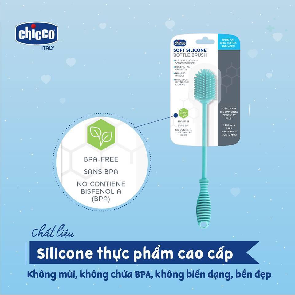 Cọ rửa bình sữa và phụ kiện silicone Chicco