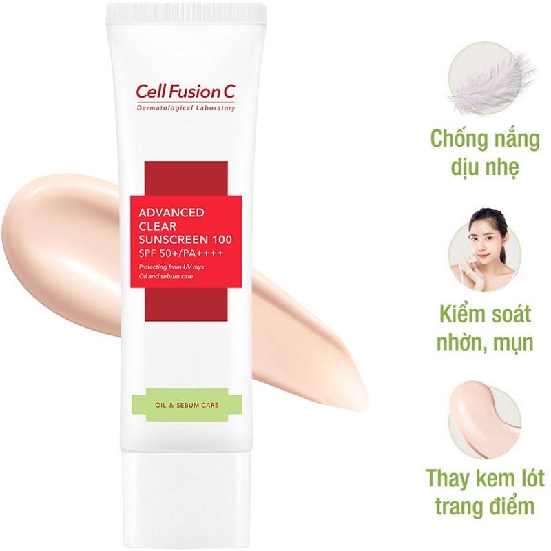 Kem Chống Nắng Cell Fusion C Toning Sunscreen 100 SPF50+/ PA +++
