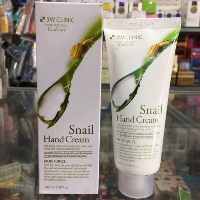 Dưỡng da tay 3W Clinic Snail Hand Cream 100ml