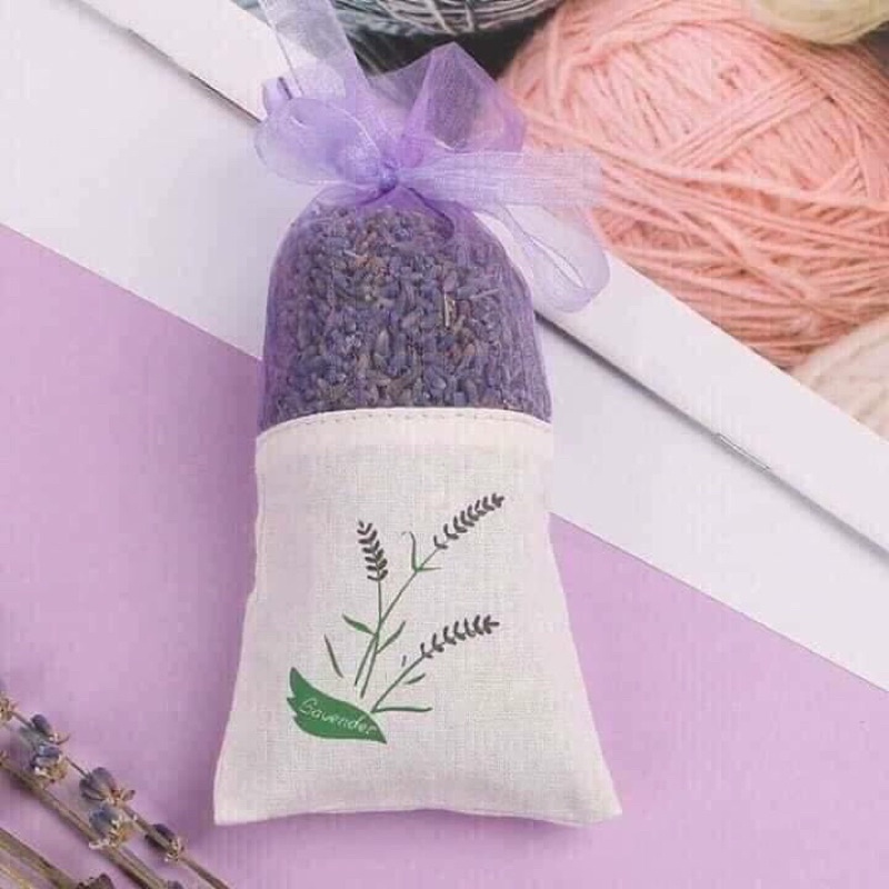 Túi thơm hoa oải hương lavender khô để tủ quần áo, treo xe, khử mùi phòng, nhà tắm nhà vệ sinh, đuổi muỗi gián côn trùng