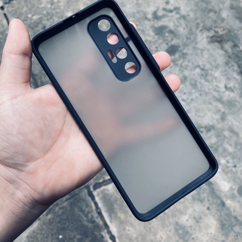 Xiaomi Mi 10S MI 10 S 5G Ốp lưng su non mặt lưng nhám viền màu chống sốc ốp điện thoại bảo vệ Camera sau