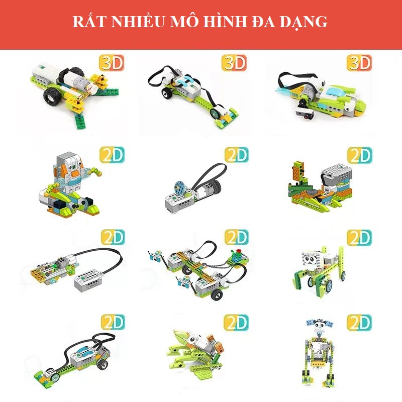 Tương Thích Lêgo Wedo 2.0 - Robot Milo 45300 Lêgo Education Kết Nối App Điều Khiển Lập Trình