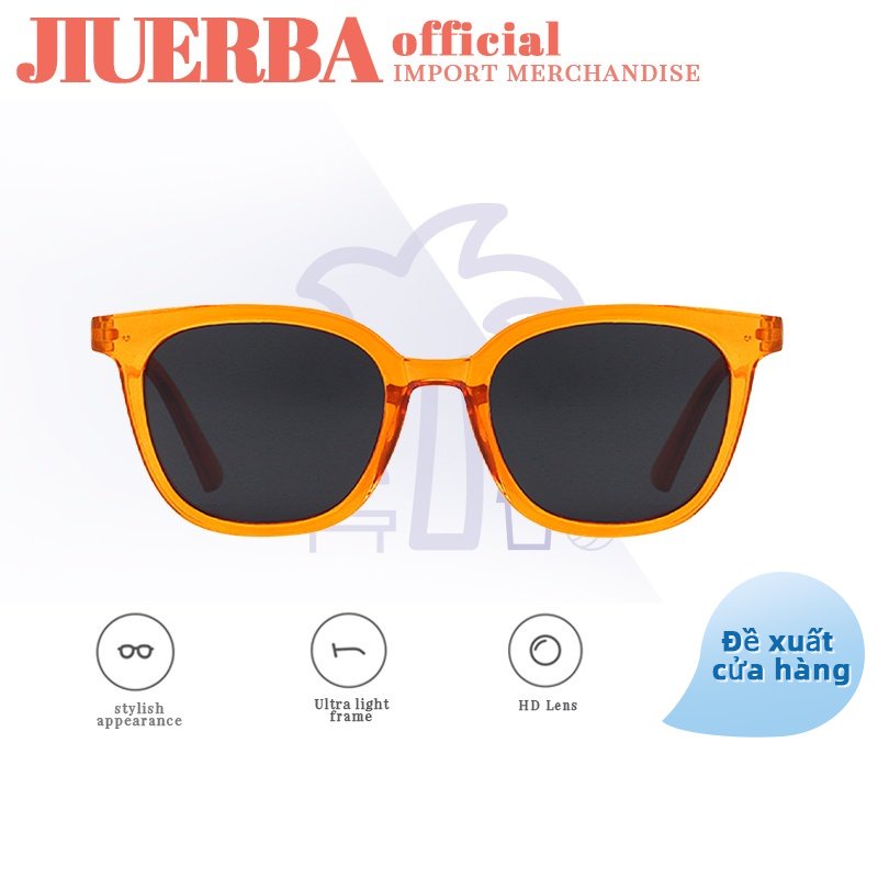 Kính mát JIUERBA gọng kim loại chống tia UV400 thiết kế mới thời trang hè cho nam nữ